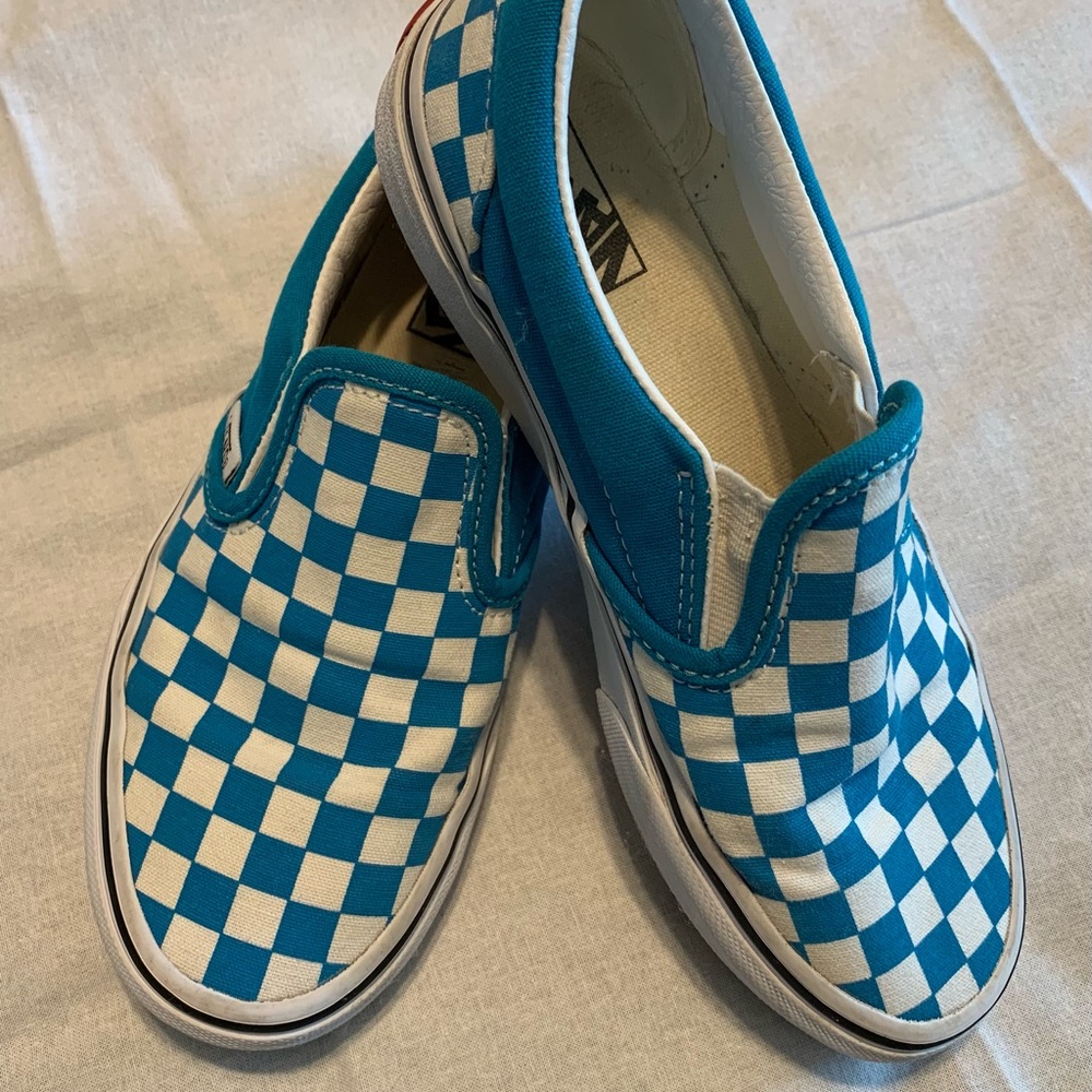 Vans Checkerboard Classic Slip-On Carribean Sea